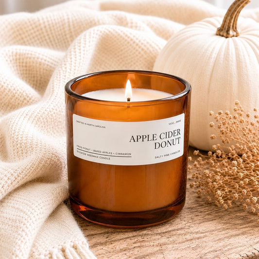 Apple Cider Donut Beeswax Candle - 12oz Aura Jar