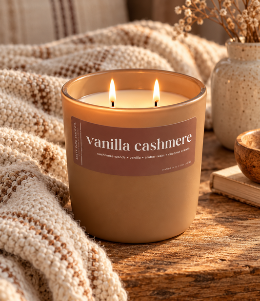 Vanilla Cashmere Beeswax Candle