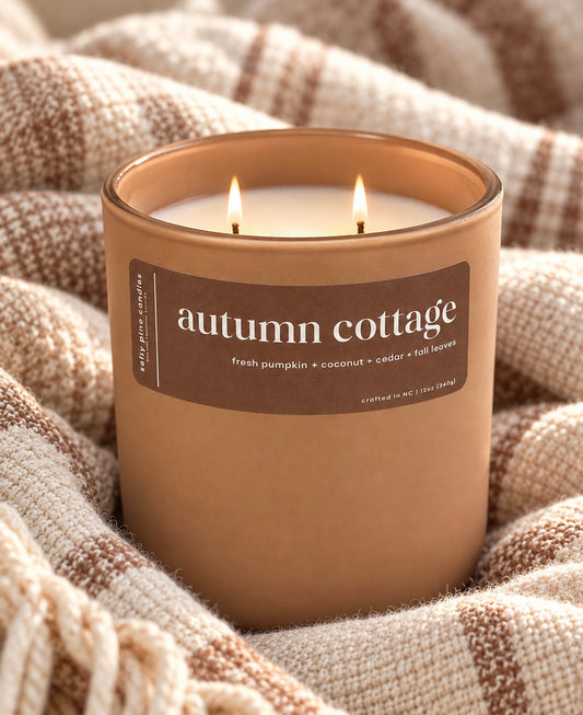 Autumn Cottage Beeswax Candle - 12oz