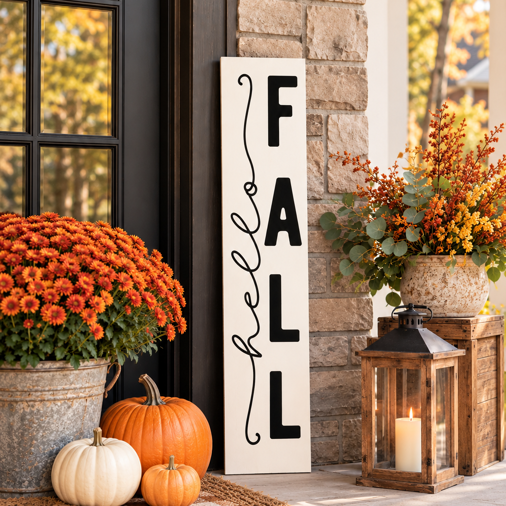 Hello Fall Welcome Sign