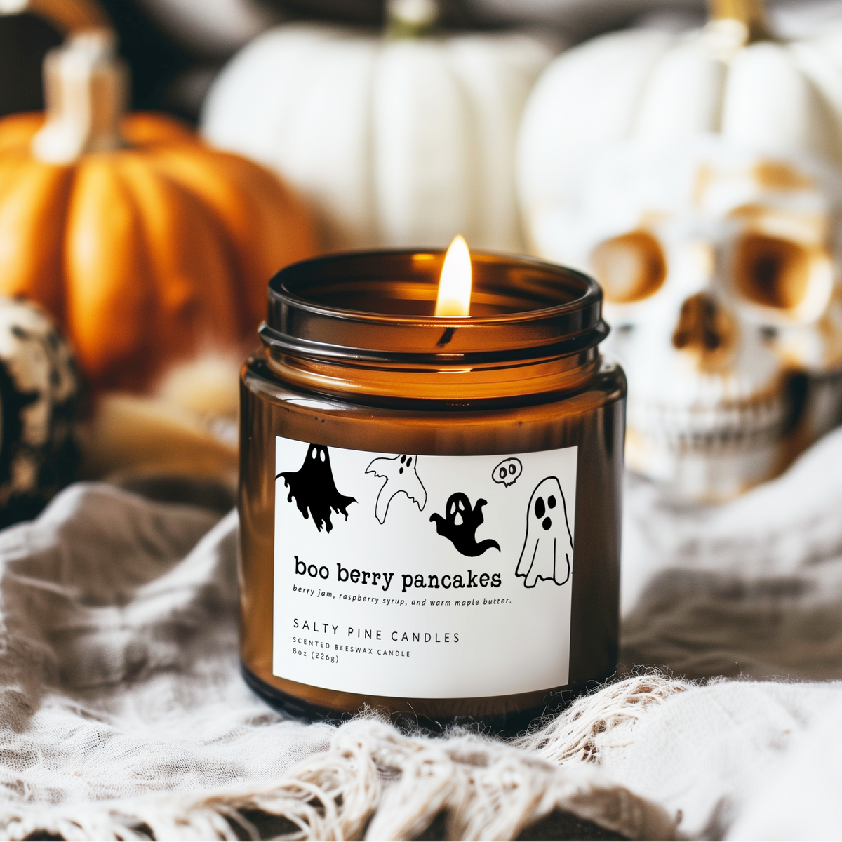 Boo Berry Halloween Candle