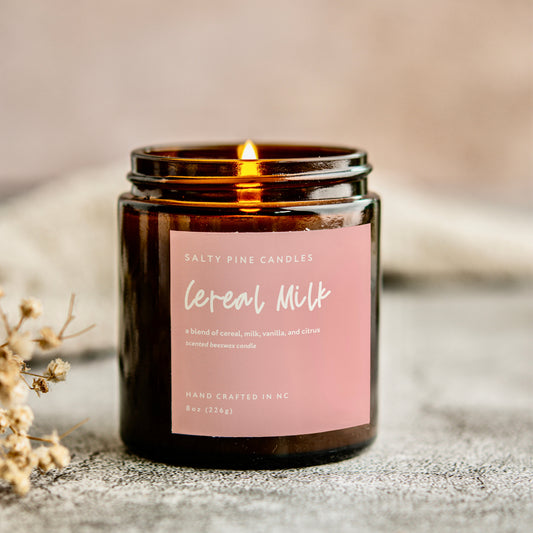 Cereal Milk Beeswax Candle