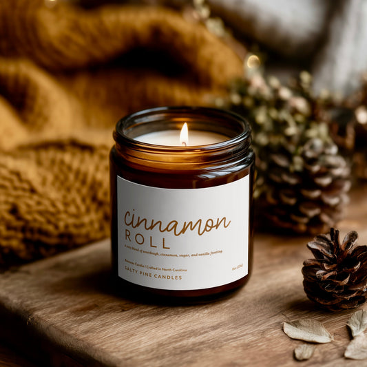 Cinnamon Roll Beeswax Candle