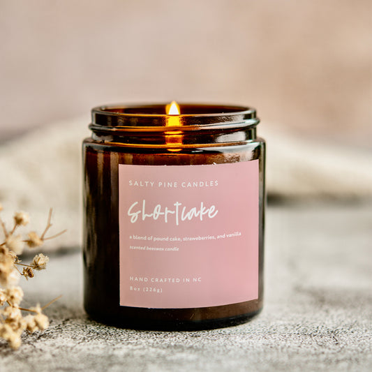 Strawberry Shortcake Beeswax Candle